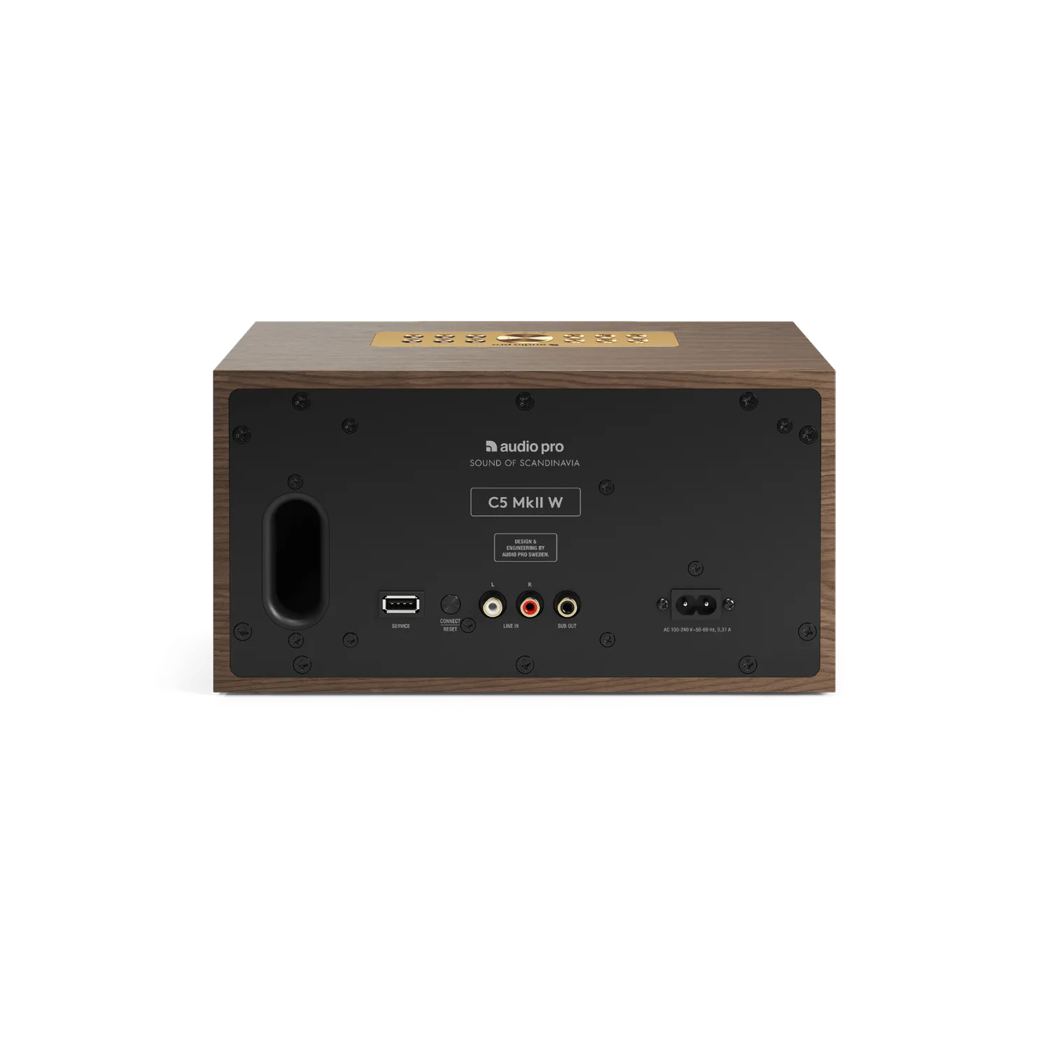 AudioPro C5 MkII trådløs højttaler valnød mini