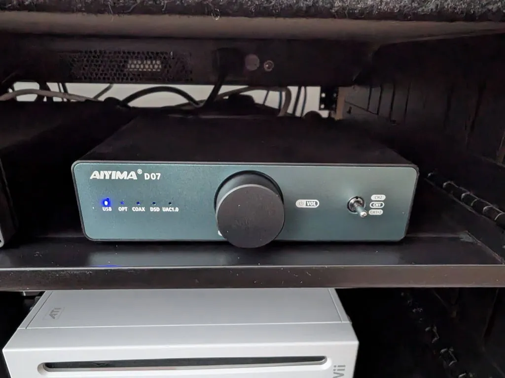 Aiyima D07 DAC forstærker sort bluetooth