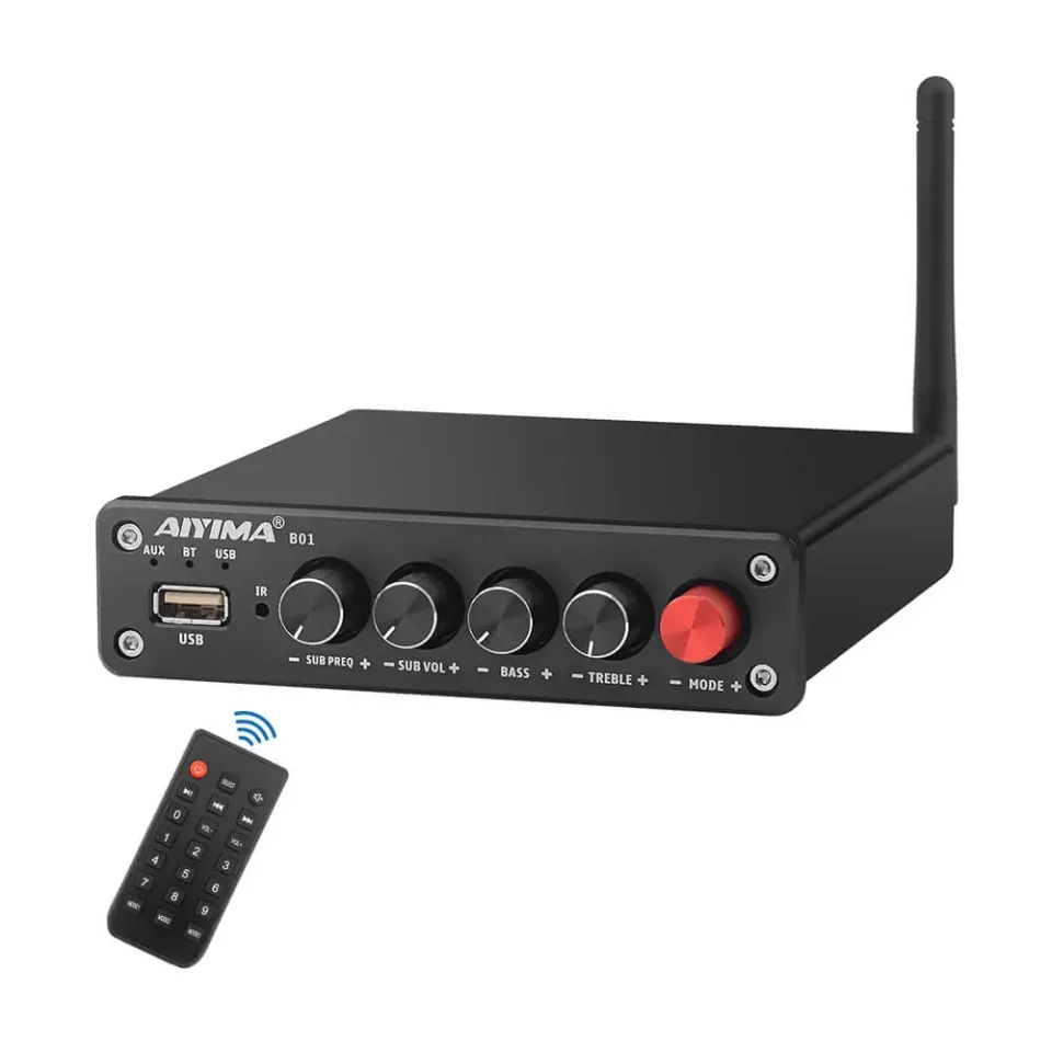 Aiyima B01 bluetooth forstærker 2.1 200W sub
