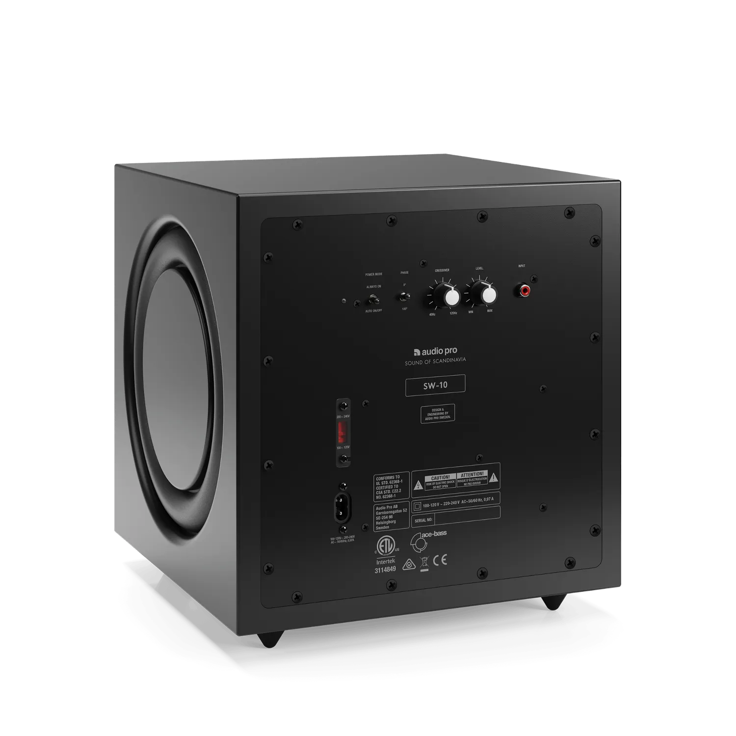 AudioPro SW-10 subwoofer sort dyb bas