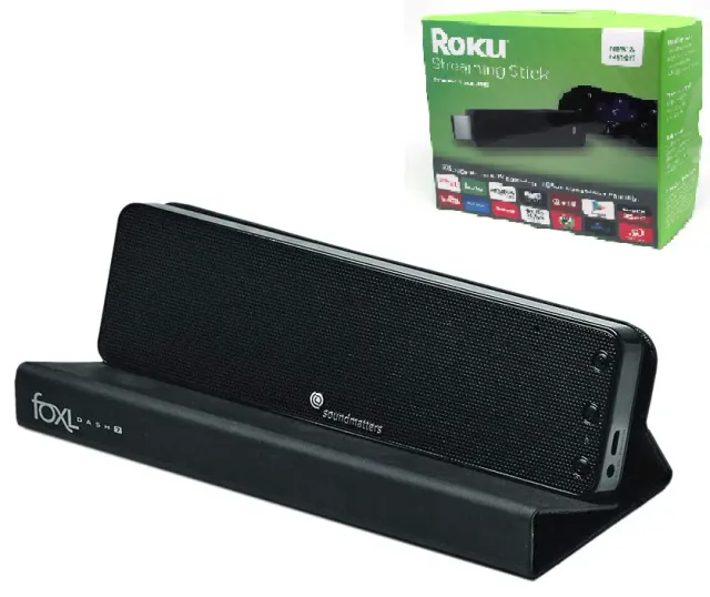 Soundmatters Dash 7 bluetooth højttaler sort med Roku