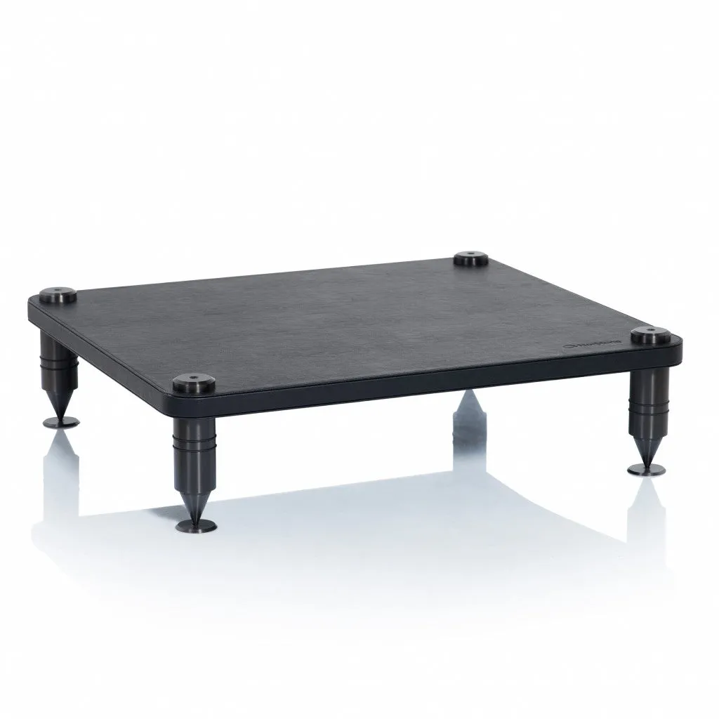 Norstone Como Base hifi-rack trækabinet 50 kg sort læder