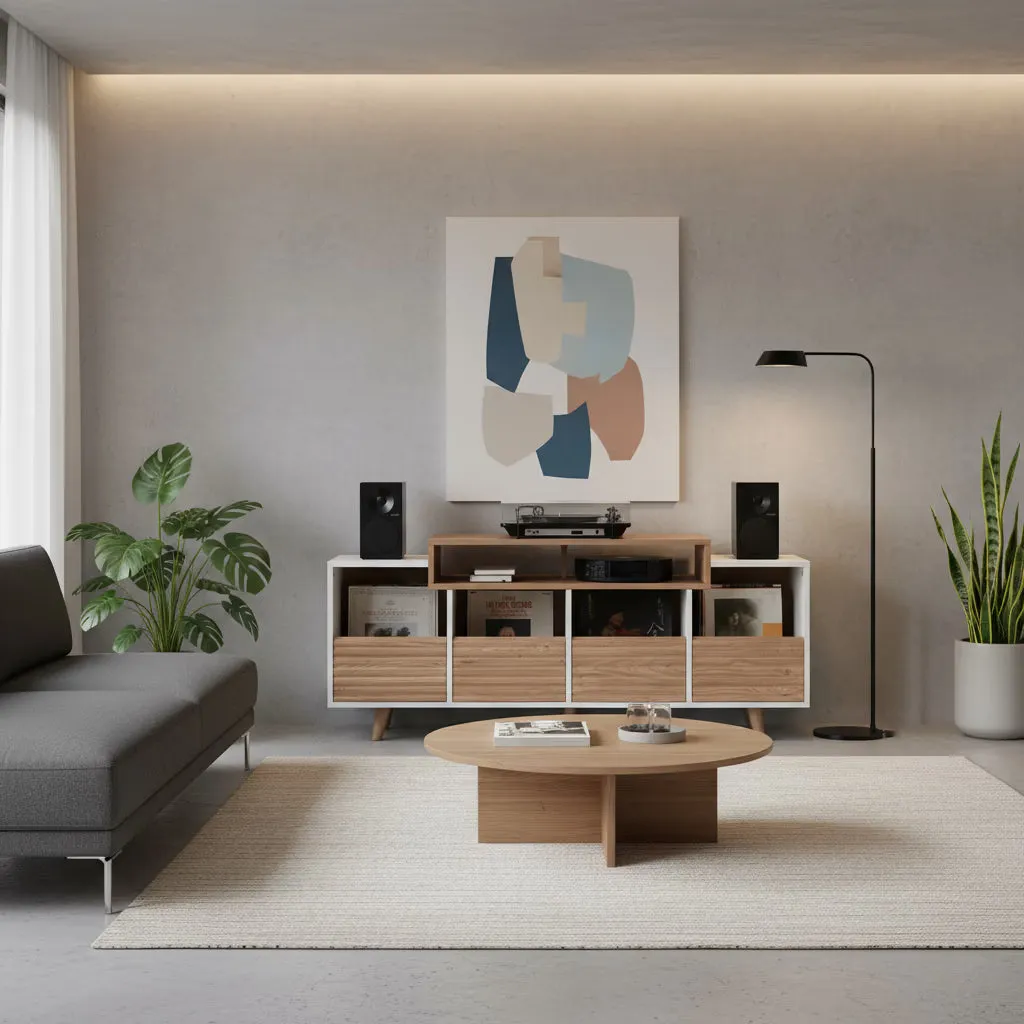 NorStone Oslo 1600 vinylmøbel 320 plader valnød