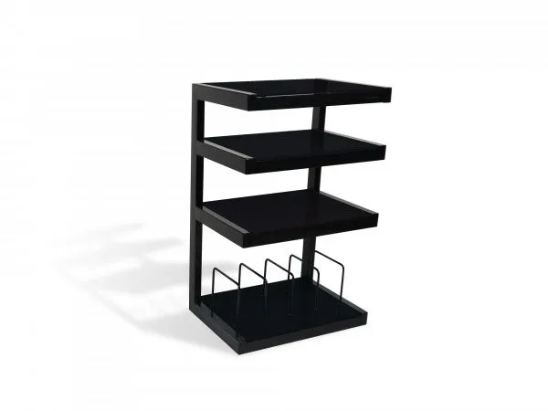 NorStone Esse hifi vinylmøbel 570x860x400 mm glas