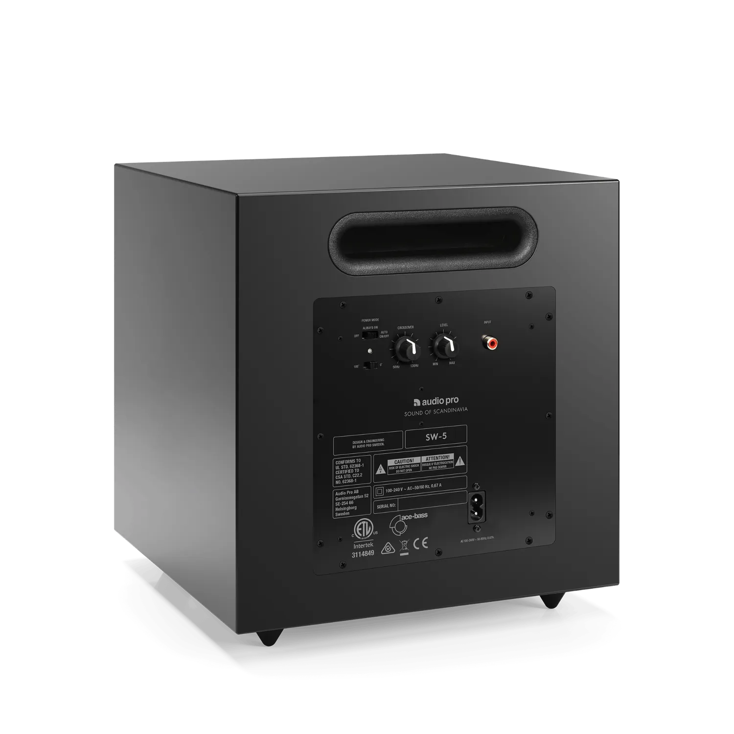 AudioPro SW-5 subwoofer sort tung bas
