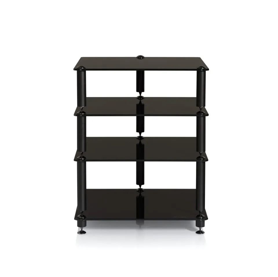 NorStone Bergen 2 Hifi Rack satin black 71 cm stabil