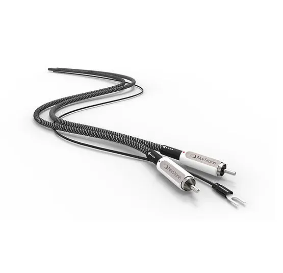 NorStone Jura RCA phonokabel 1 meter sølvbelagt