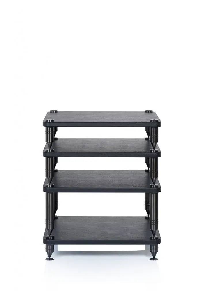 Norstone Como Base hifi-rack trækabinet 50 kg sort læder