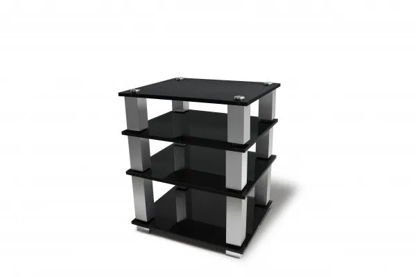 NorStone Square hifi møbel rack glas 4 hylder