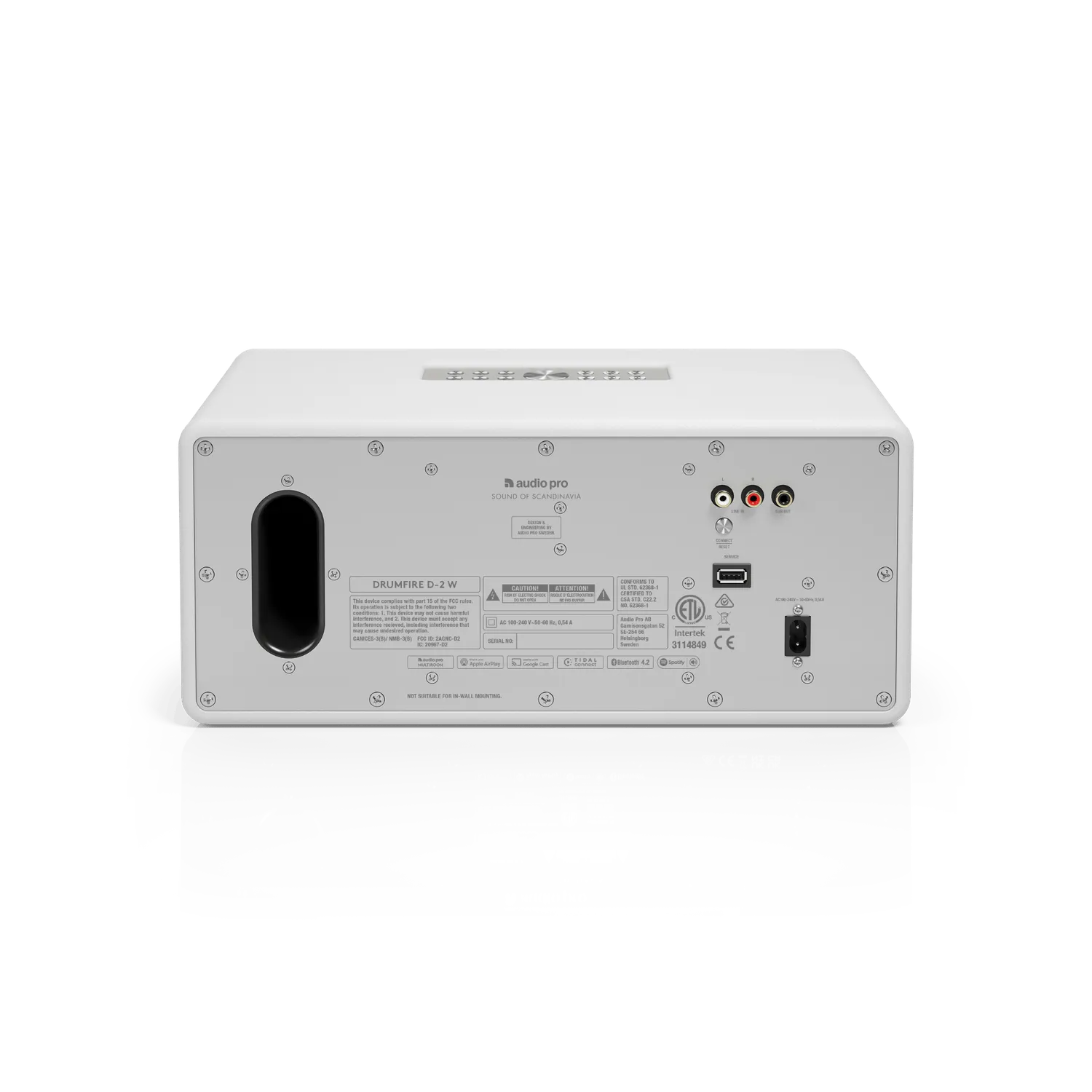 AudioPro D-2 W multiroom højttaler hvid trådløs