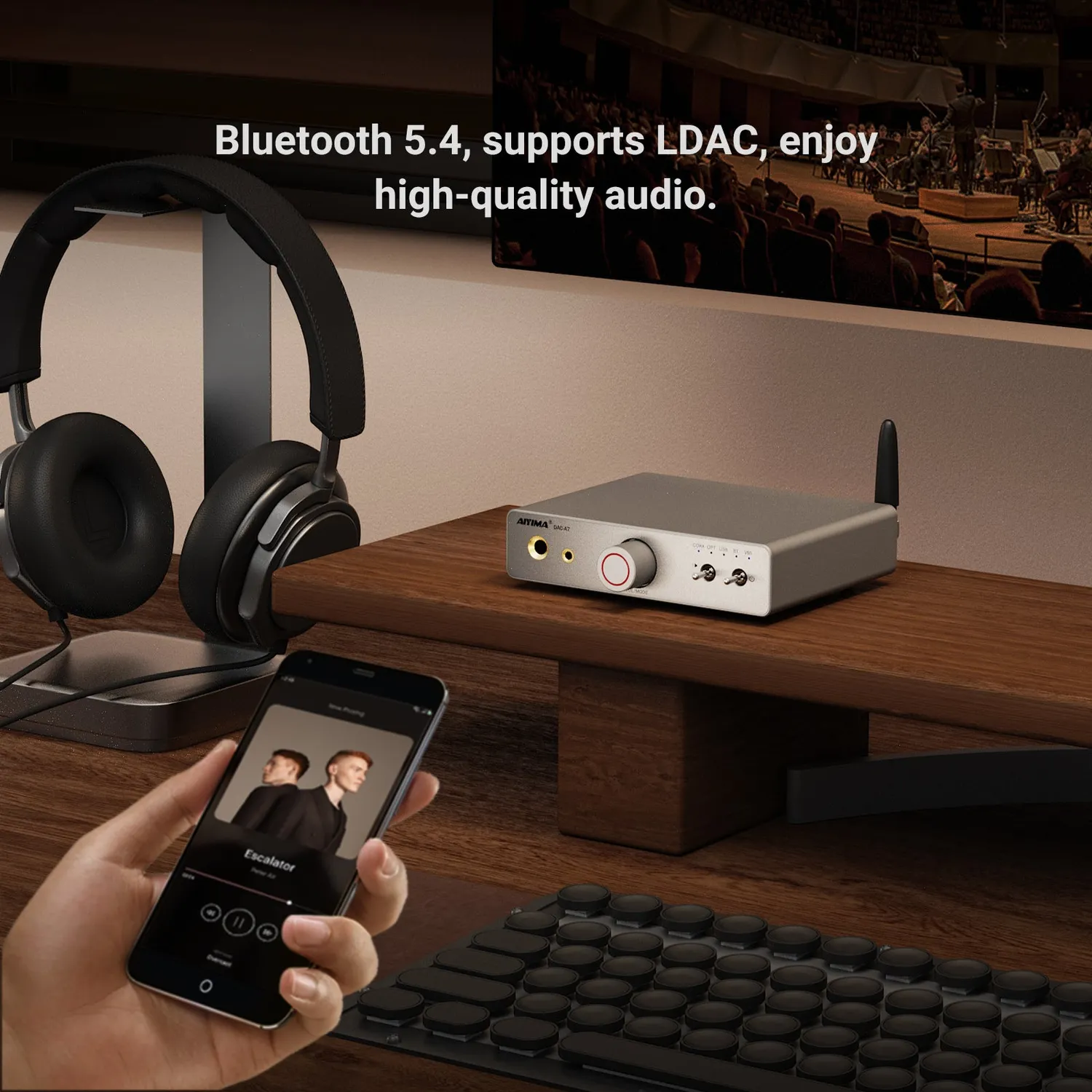 Aiyima DAC-A7 dac forforstærker med bluetooth