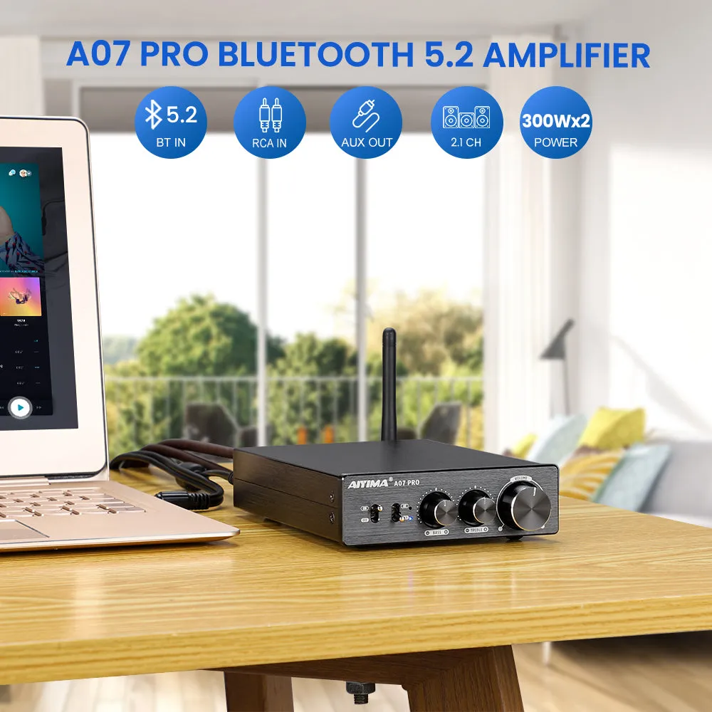 Aiyima A07 Pro forstærker med EU 32V5A bluetooth