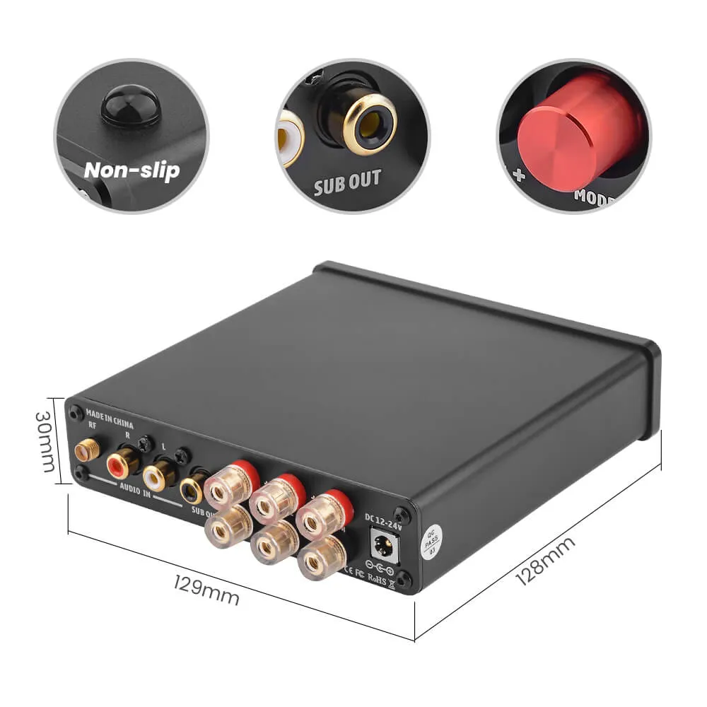 Aiyima B01 bluetooth forstærker 2.1 200W sub