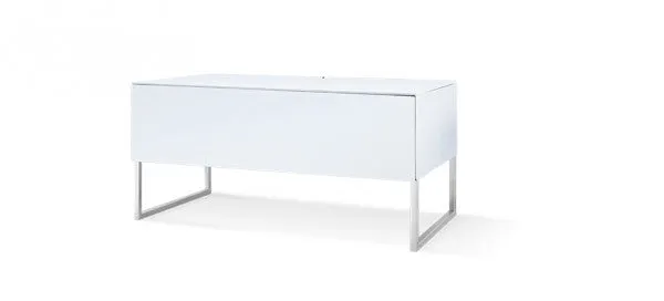 NorStone Khalm 100 tv-møbel sort 100 cm med glaslåge