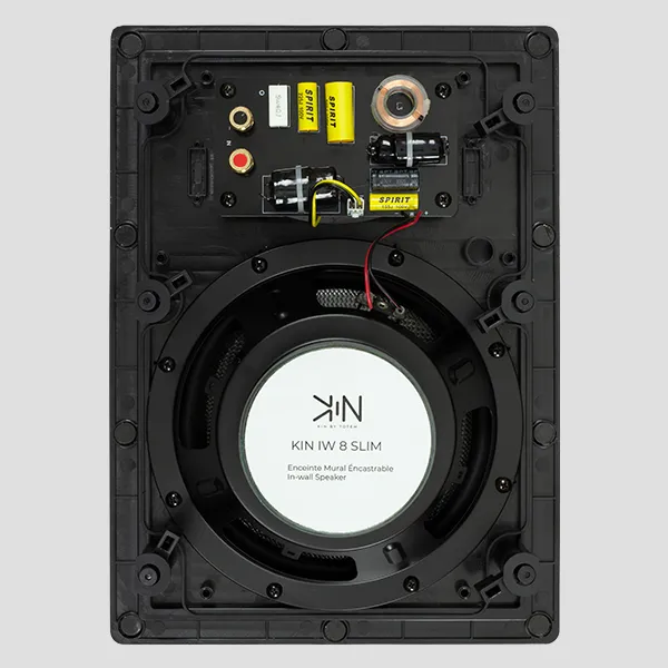 Totem KIN IW8 Slim indbygningshu00f8jttaler carbon 1 stk