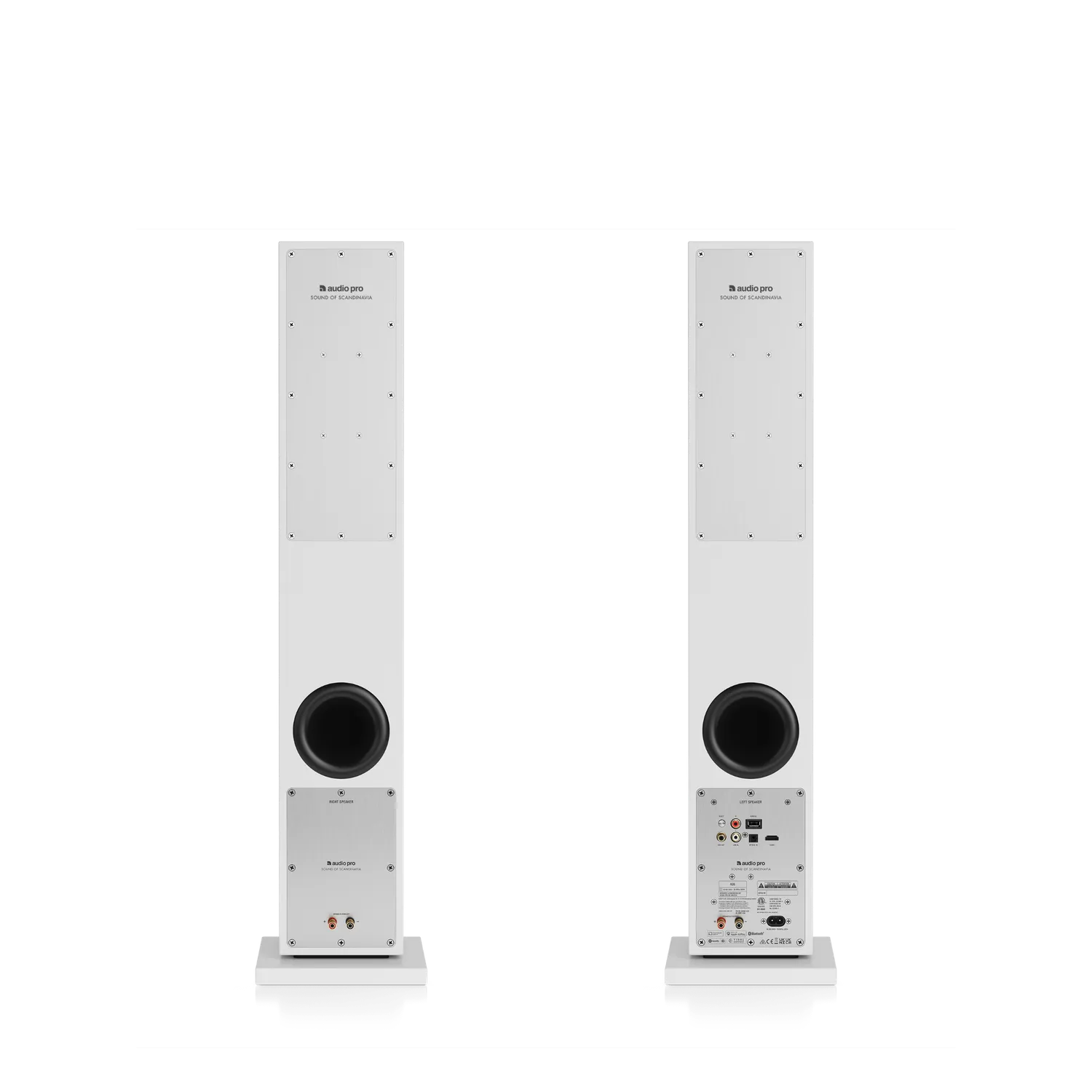 AudioPro A38 aktiv stereohøjttaler hvid renoveret