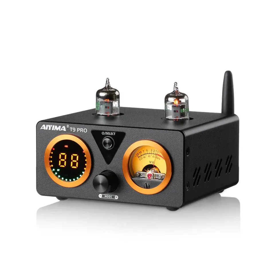 Aiyima T9 Pro rørforstærker EU 24V – DAC Bluetooth 5.1