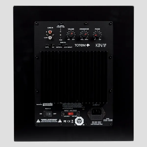 Totem KIN Sub 10 subwoofer aktiv 10 tommer trådløs
