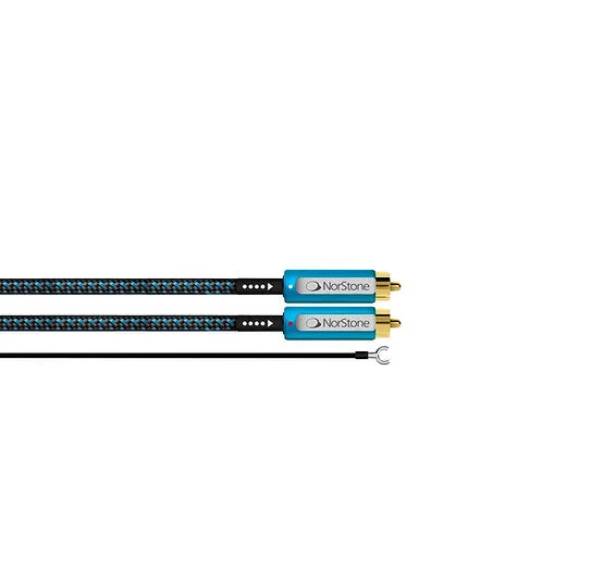NorStone Skye phonokabel RCA 1 meter blå
