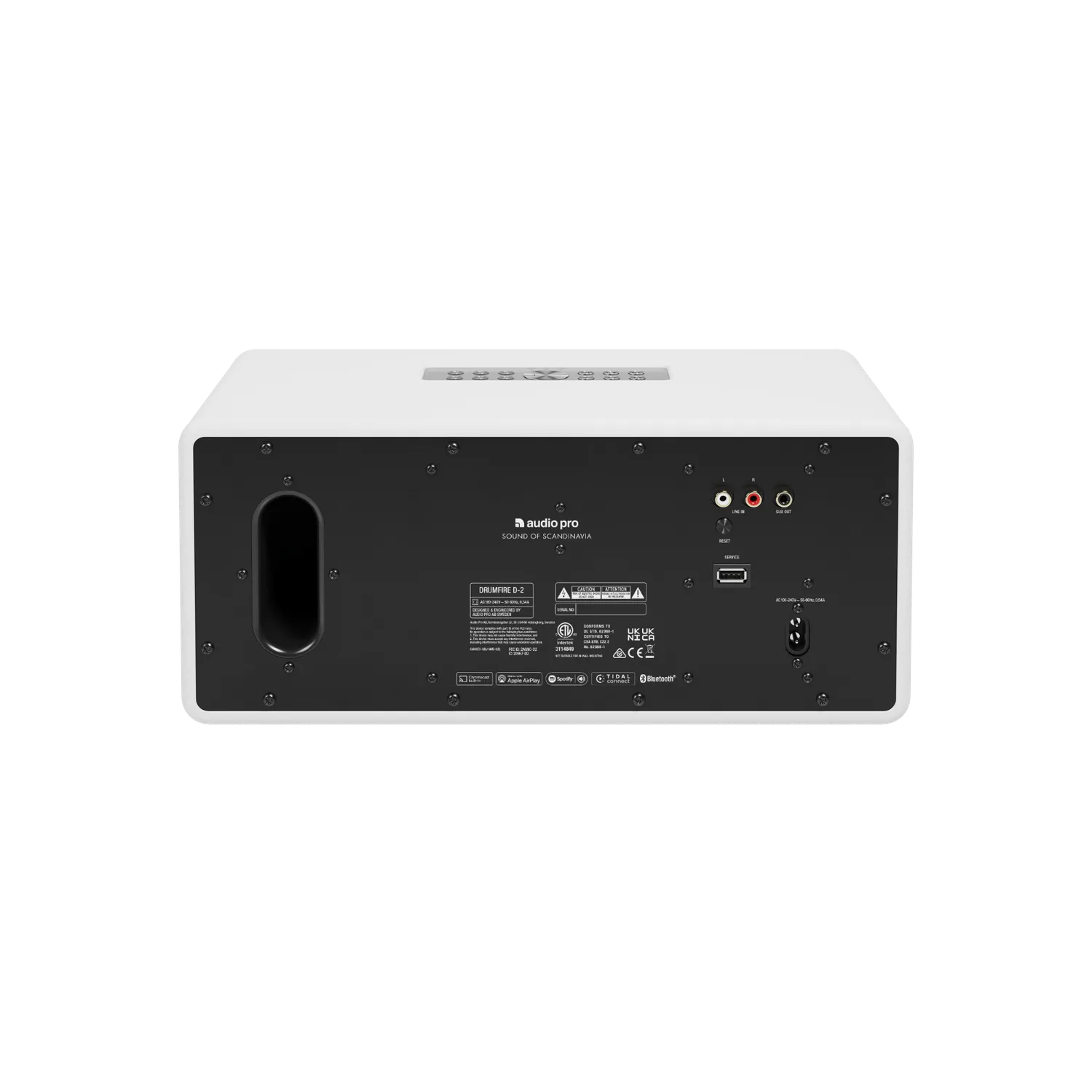 AudioPro D-2 højttaler hvid HiFi-lyd