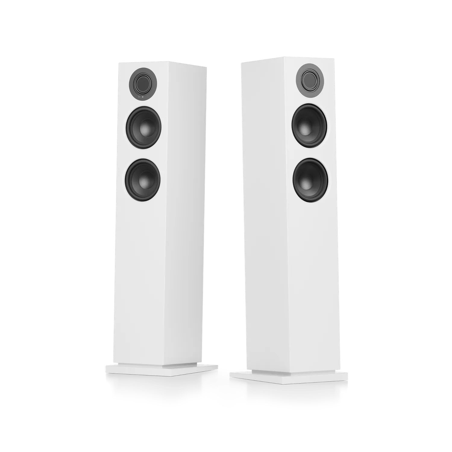 AudioPro A48 aktiv stereohøjttaler hvid renoveret