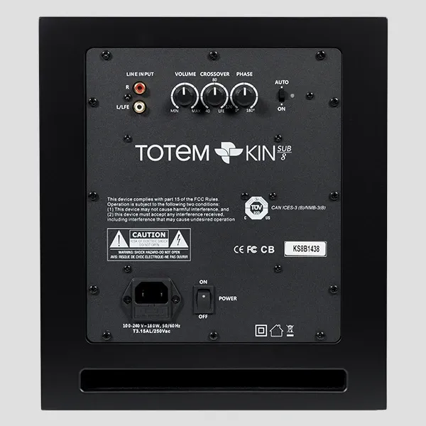 Totem KIN Sub 8 subwoofer kompakt dyb bas