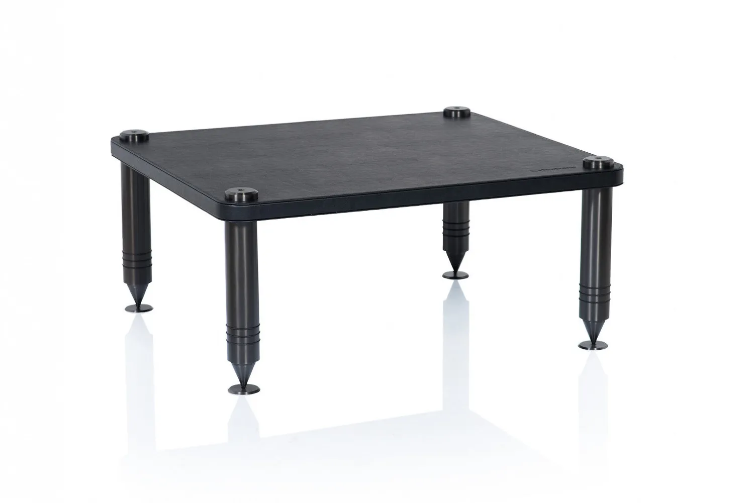 Norstone Como Base hifi-rack trækabinet 50 kg sort læder