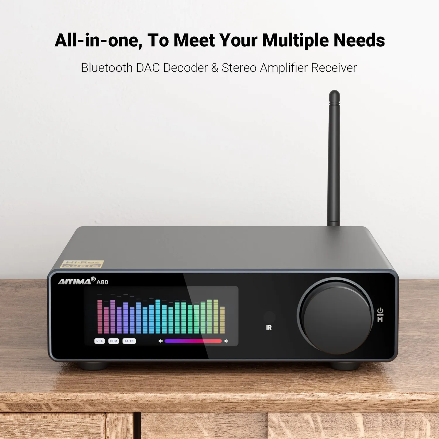 Aiyima A80 DAC forstærker uden strømforsyning – Hi-Res Bluetooth