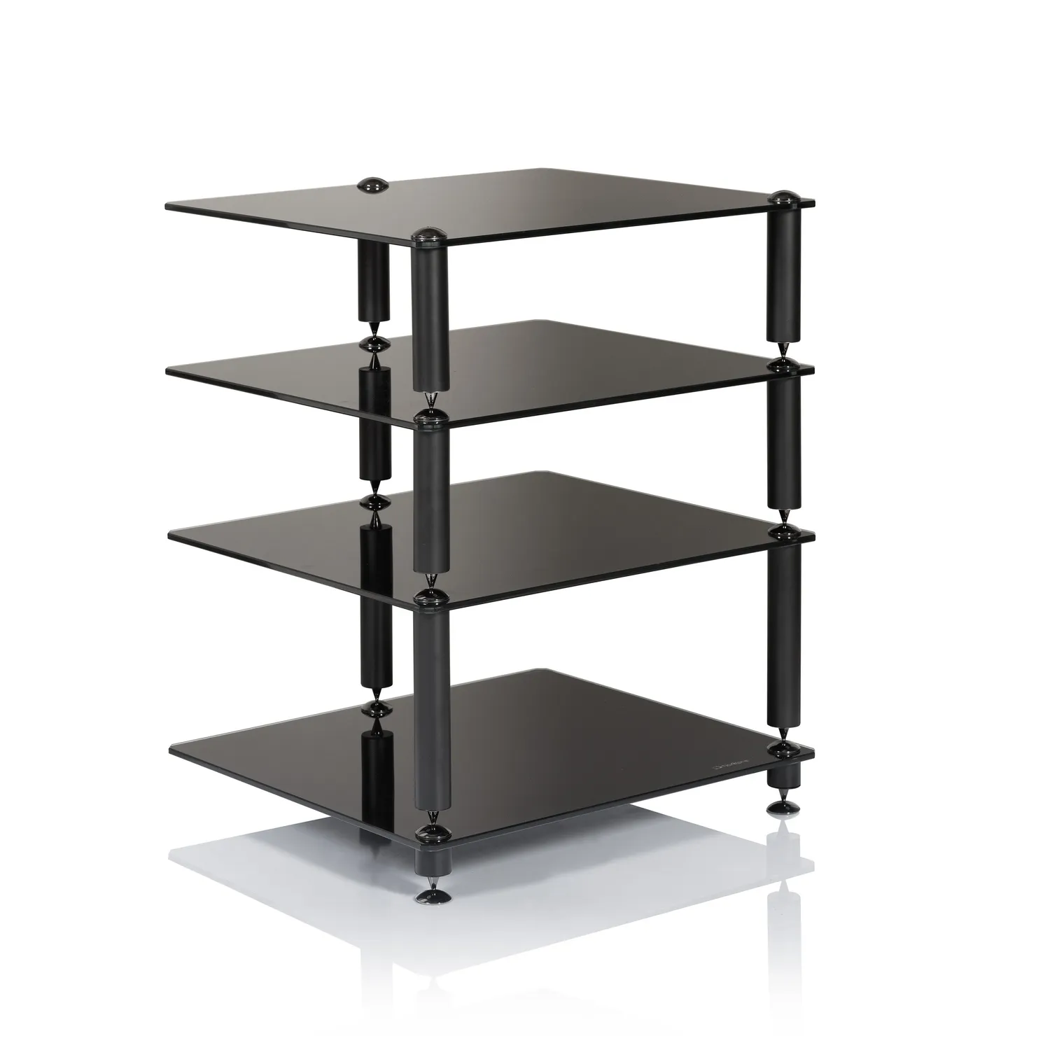 NorStone Bergen 2 Hifi Rack satin black 71 cm stabil