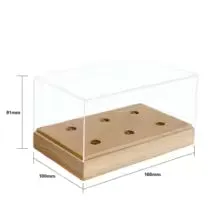 Sallingboe Audio Headshell opbevaringsboks træ pickup