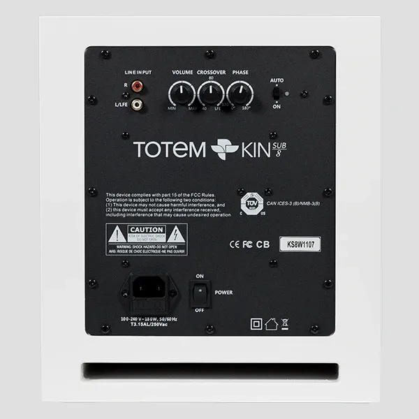 Totem KIN Sub 8 subwoofer kompakt dyb bas